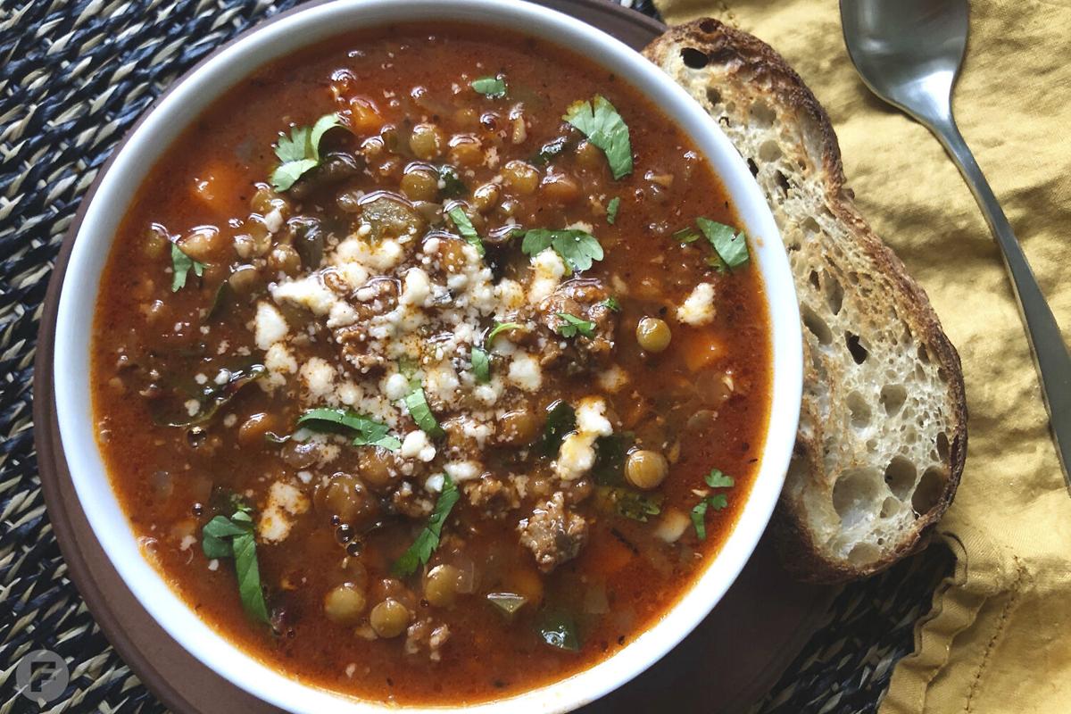 Spicy Chorizo and Lentil Soup