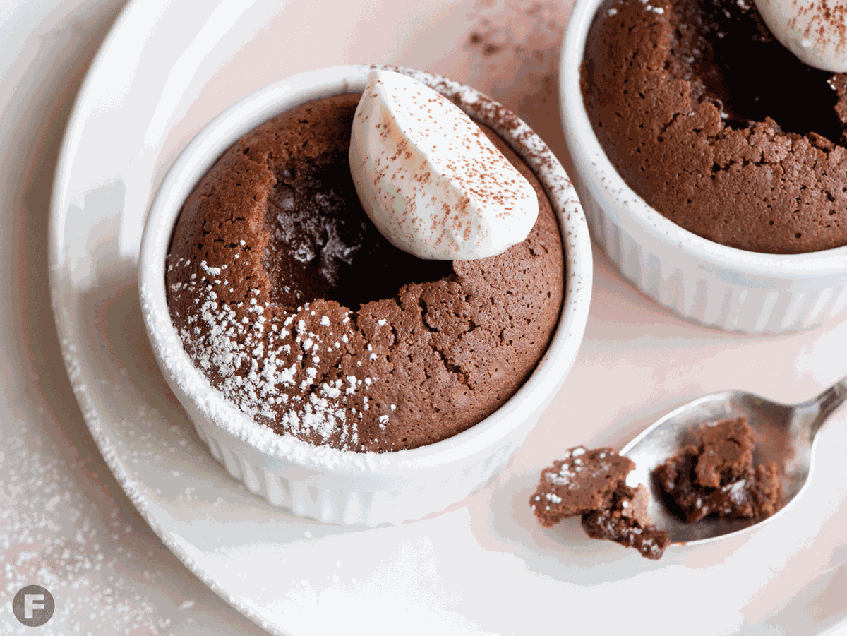 Chocolate Molten Lava Cake For Two