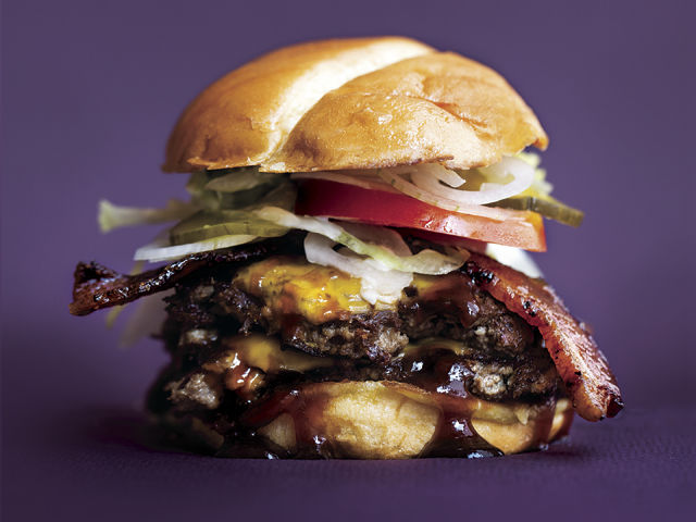 Double Burger at Sugarfire Smoke House