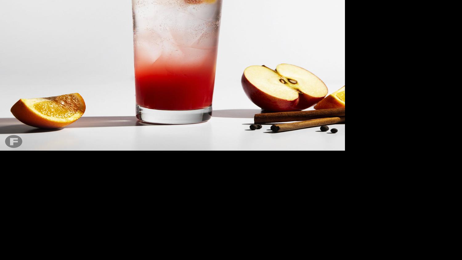 One for the Road (ZeroProof AppleCranberryGinger Cocktail