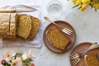 Spiced Carrot Loaf Cake with Citrus Glaze
