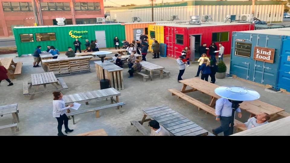 Iron District Opens in North Kansas City, Featuring Several Container