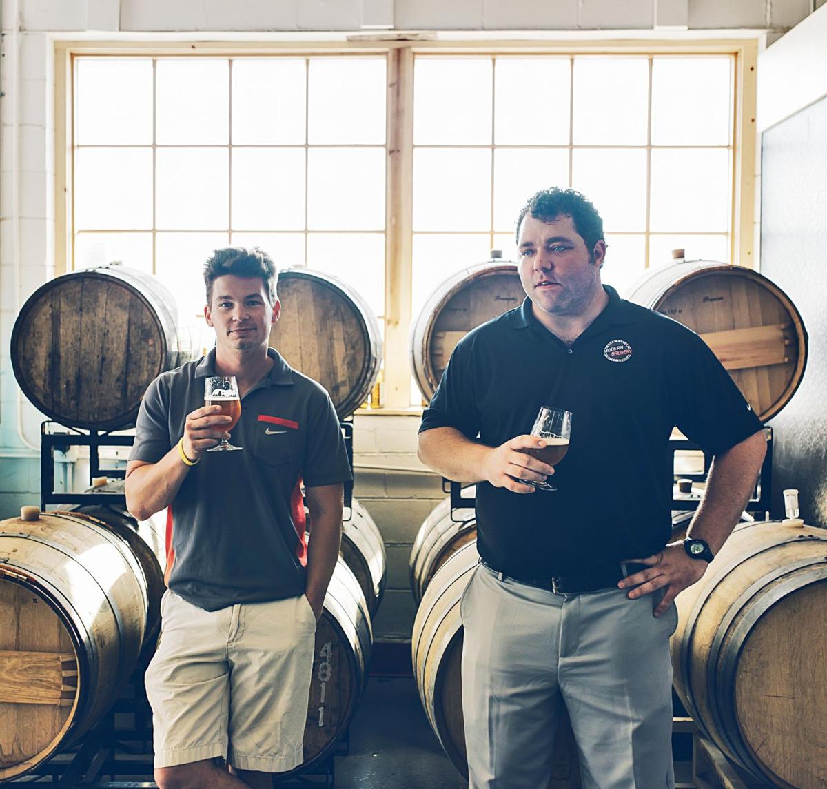 Modern Brewery's Beamer Eisele and Ronnie Fink Prepare to Open Tasting