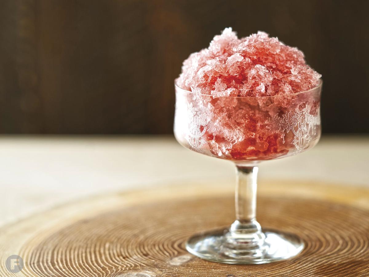 Cherry-Chamomile Bourbon Slushes