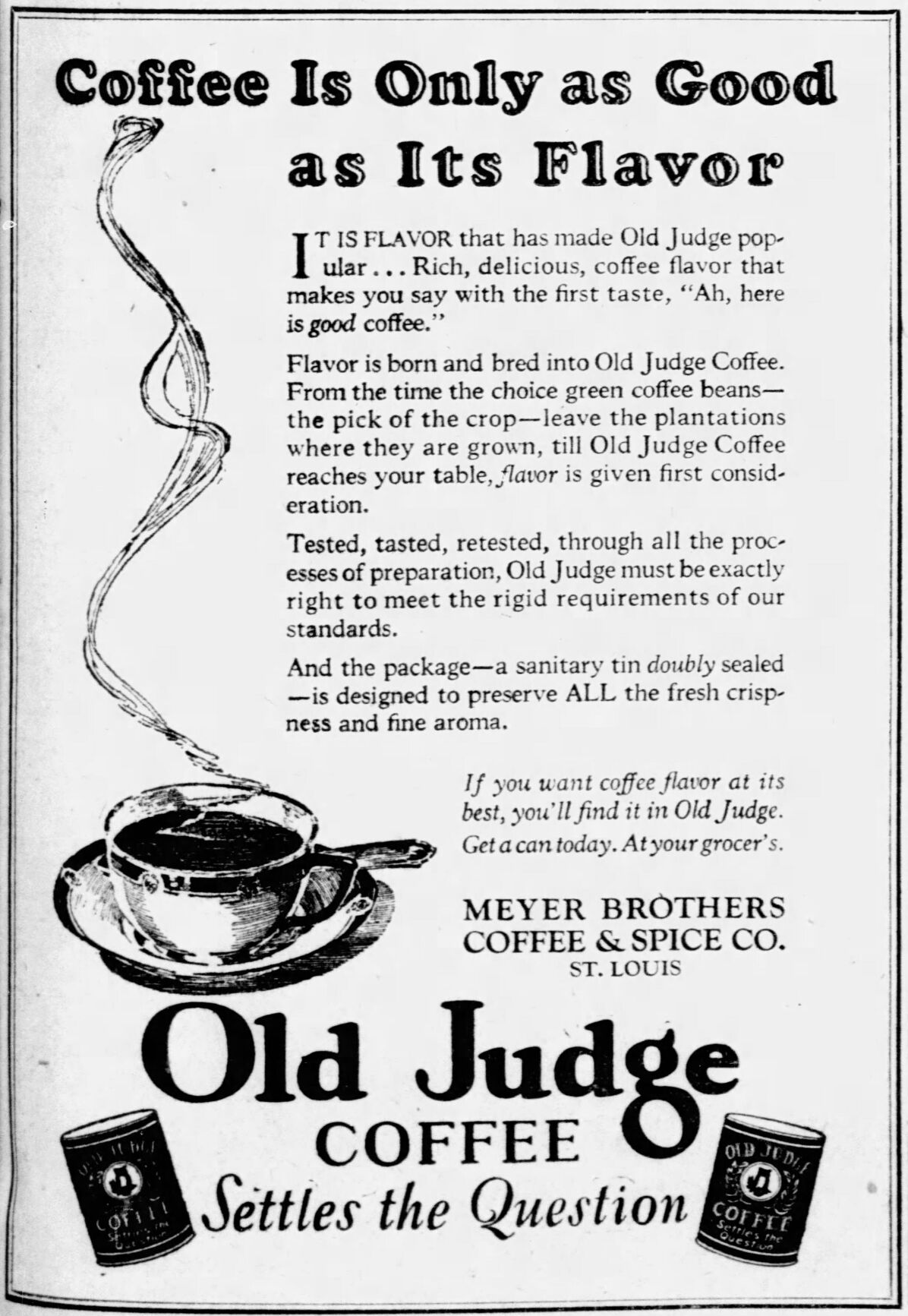 Old Judge Coffee, an Iconic St. Louis Brand, Is Back in Business | St ...