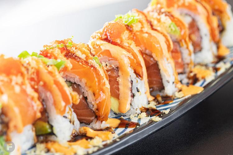 Top Sushi Golden Dragon roll
