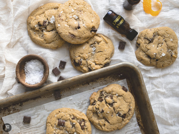 OrangeTahini Chocolate Chunk Cookies