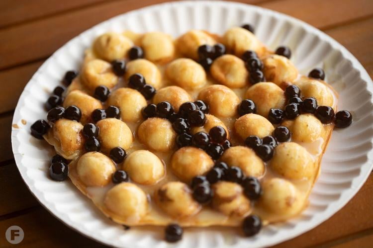 Sweeten up your day with a boba tea or crêpe cake from Honey Bee Tea in