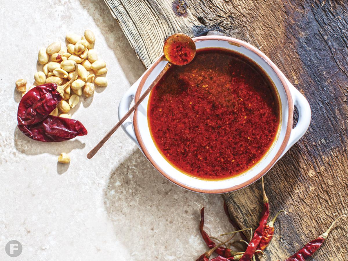 Salsa macha combines chile, garlic and peanut flavors in one ingredient