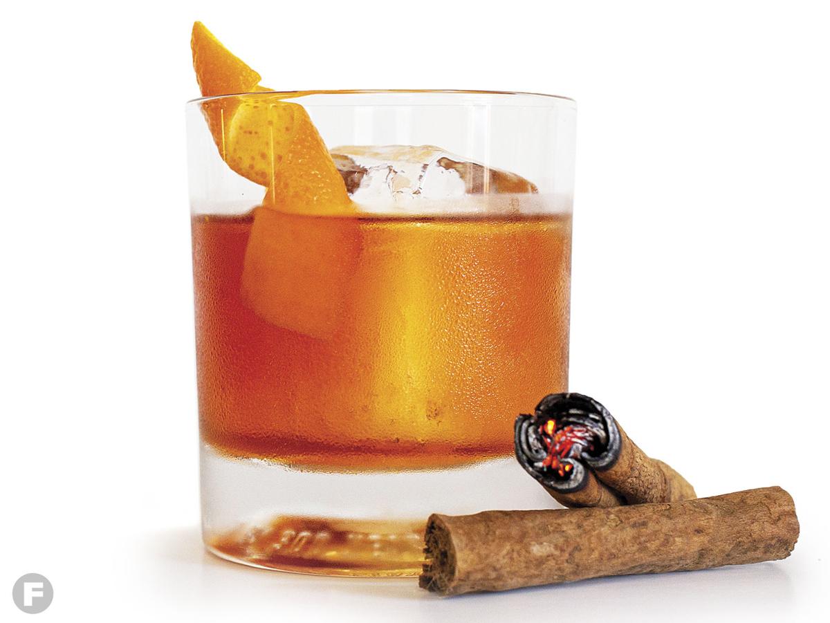 Smoked Cinnamon and Maple Old Fashioned