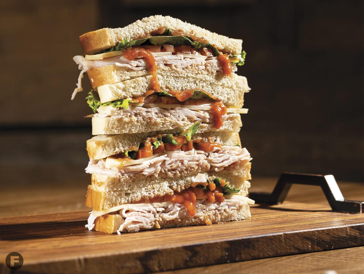 Turkey Sandwich with Cranberry Mustard