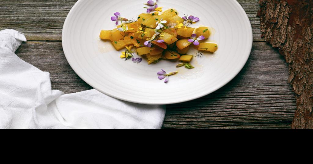 SaffronBraised Turnips and Radishes