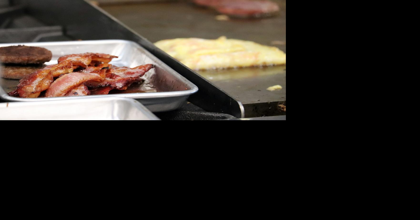 sausage bacon egg griltop leftys