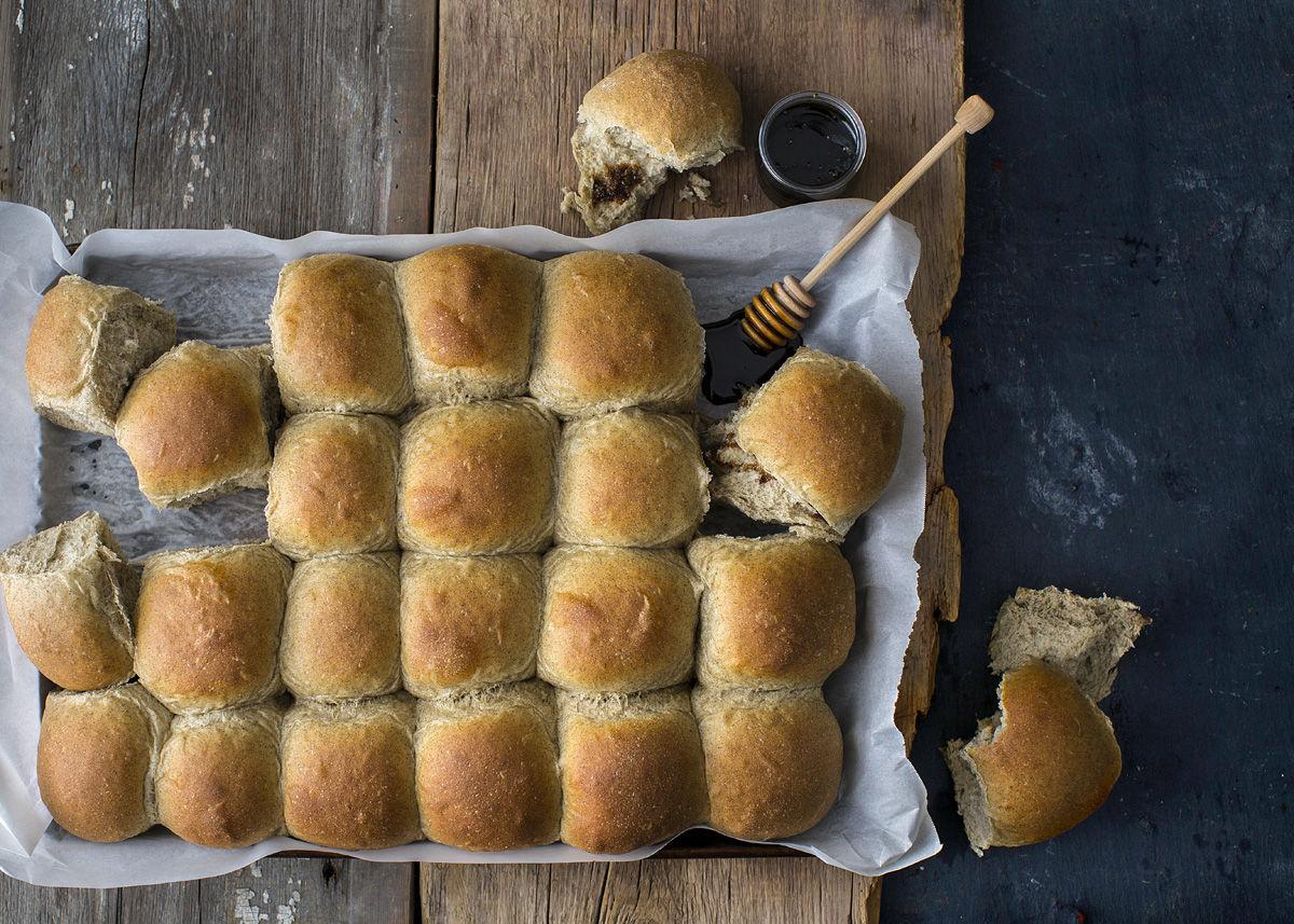 Side Buckwheat Honey Rolls Feast Magazine