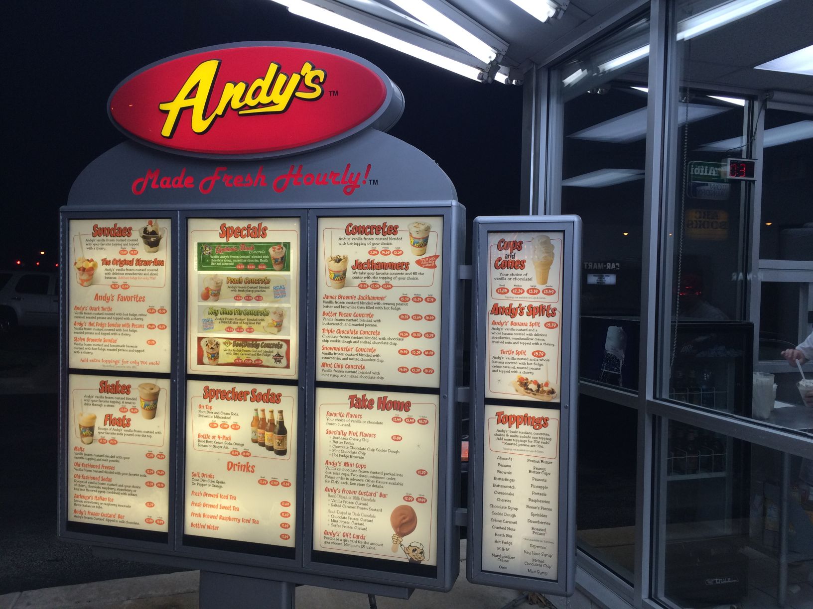 andy frozen custard secret menu andy frozen custard secret menu