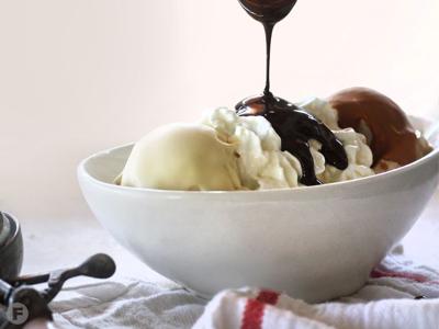 topping shell chocolate ice cream feastmagazine