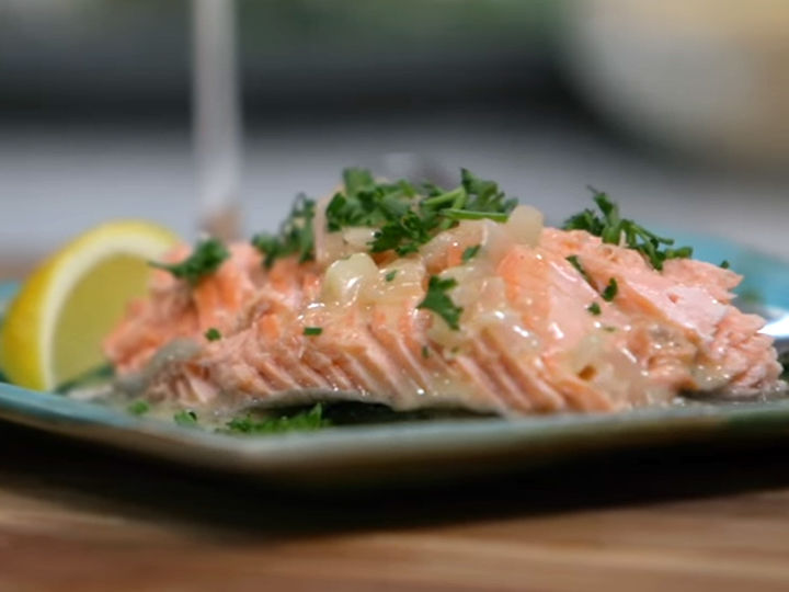 SaltBaked Trout with Beurre Blanc