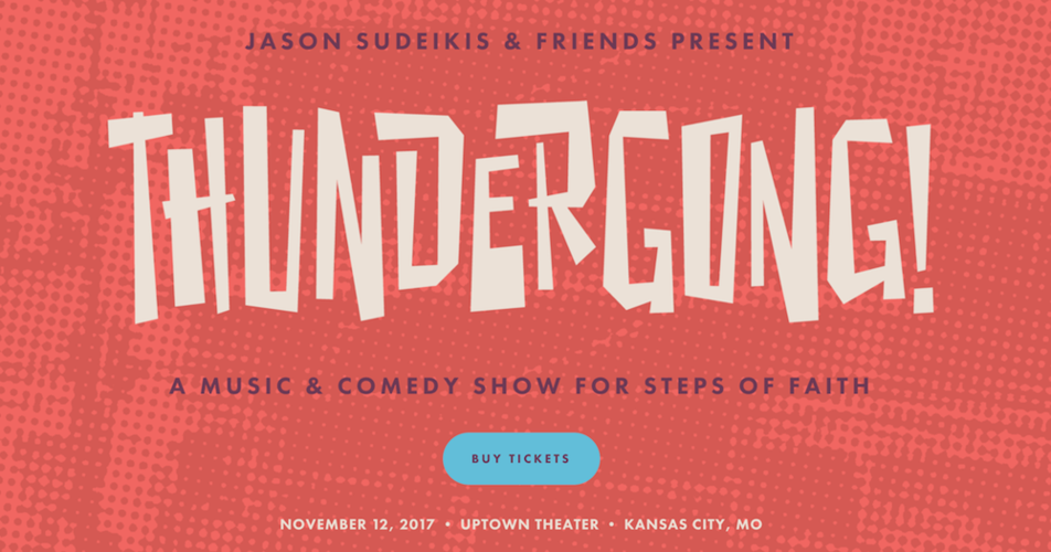 Jason Sudeikis and Friends to Host Thundergong! Benefit This Sunday at