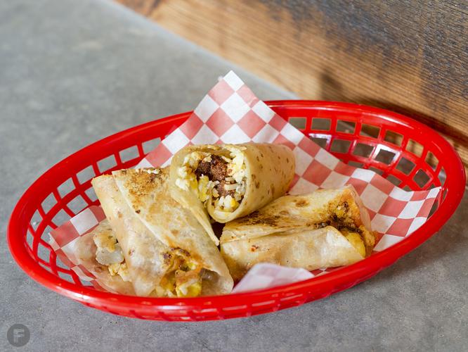 Today’s Takeout Breakfast Burritos from Red Kitchen Tamales