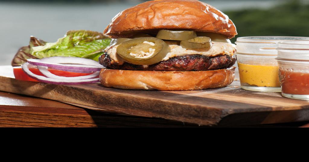 Pimento Cheese-Jalapeño Burger