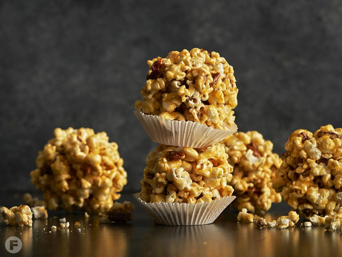 Sorghum-Pecan Popcorn Balls