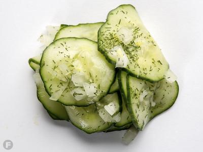 Swedish Pickled Cucumber and Sweet Onion Sallad