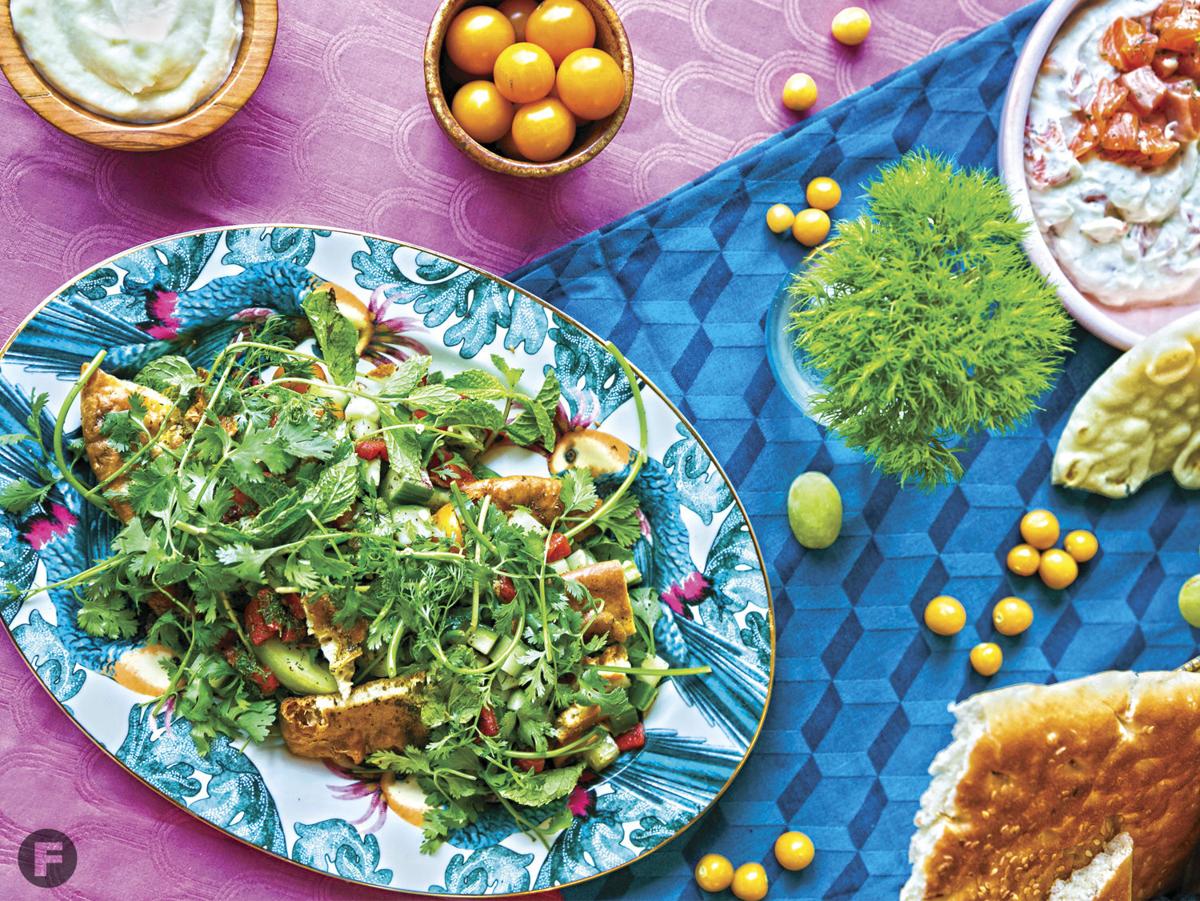 Anchovy Fattoush Salad