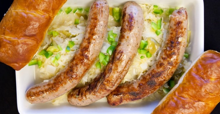 Beer Brats and Sauerkraut