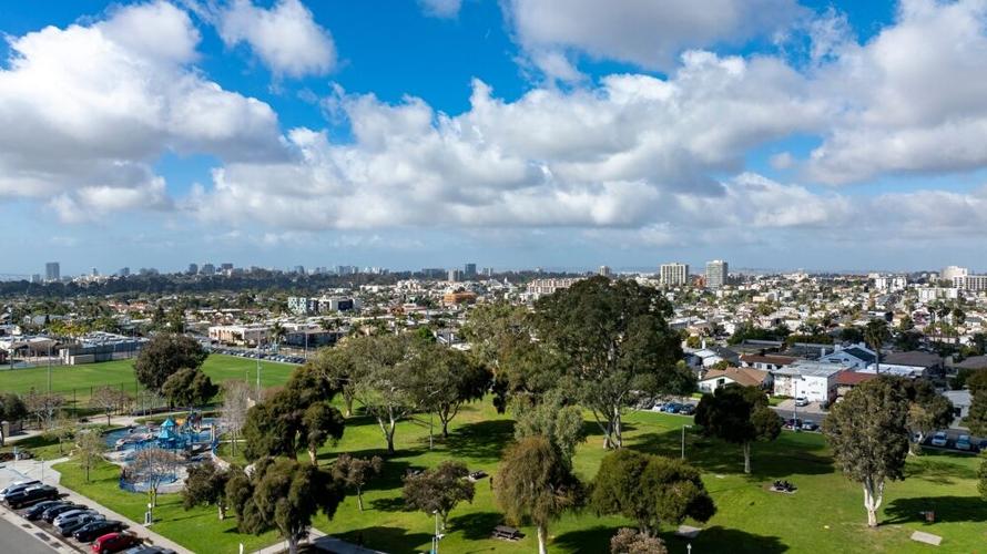 aerial view of San Diego California North Park Community Park