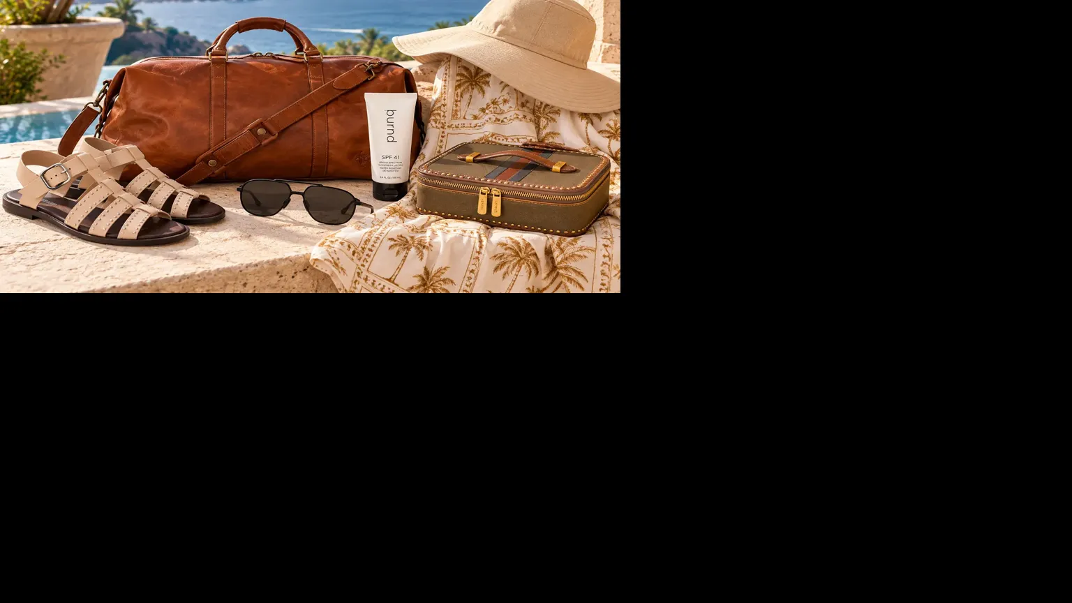 A warm-weather fall escape calls for versatile pieces that balance resort style, comfort and practical sun protection.