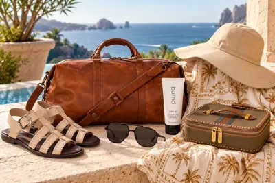 A warm-weather fall escape calls for versatile pieces that balance resort style, comfort and practical sun protection.