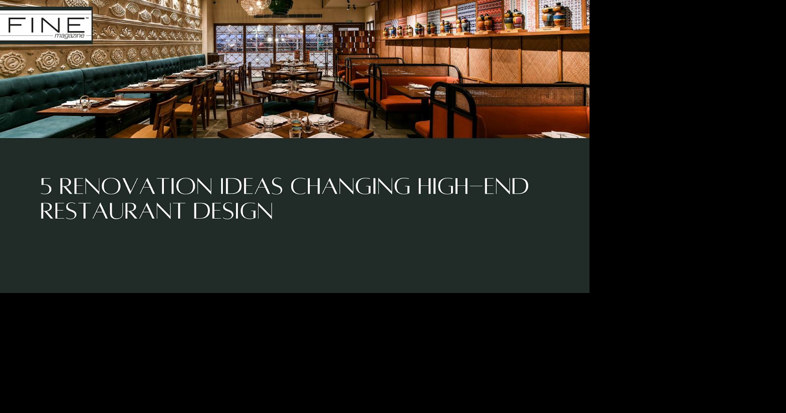 Sustainable Luxury: 5 Renovation Ideas Changing High-End Restaurant Design | LifeStyle