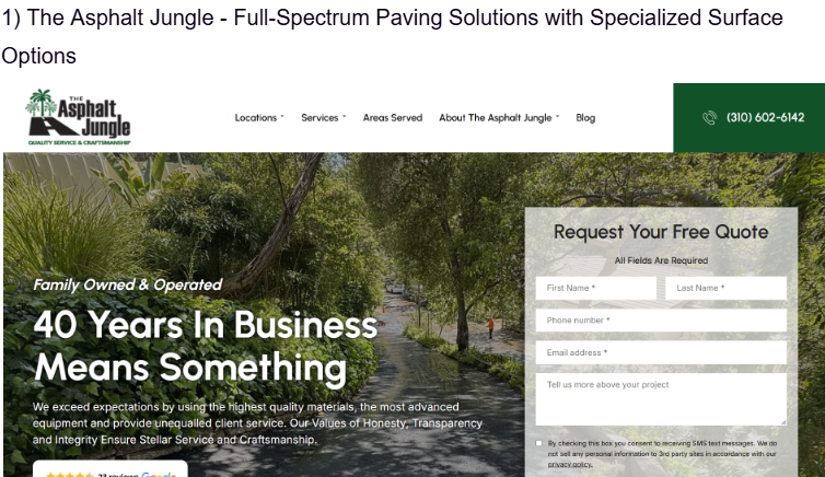 5 Best Asphalt Paving Companies for Phoenix, AZ Homes in 2026