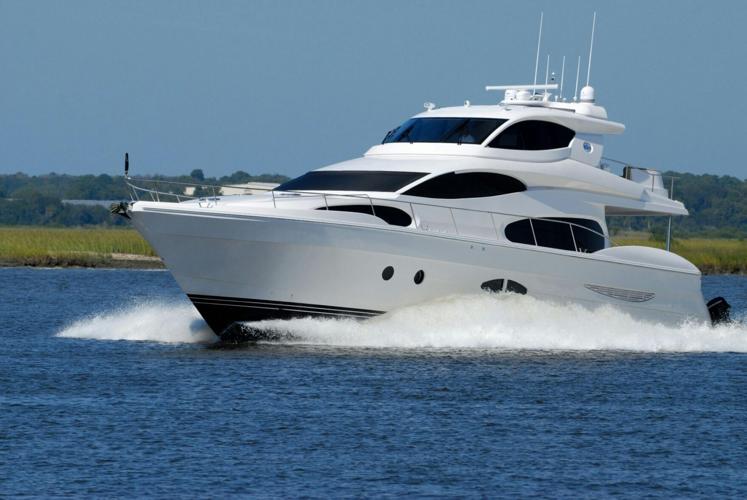 White-Yacht-on water