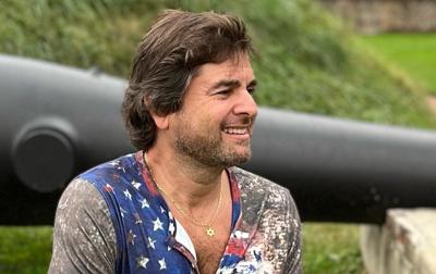 Gold Cuban Link Chain on a good looking man named David Lieber at  Fort McHenry National Monument and Historic Shrine