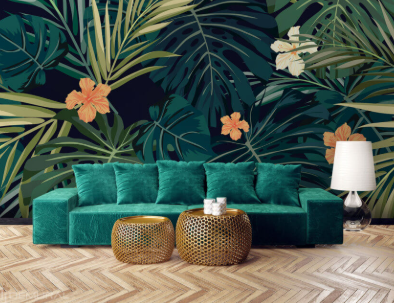 How to Avoid Overdoing a Bold Tropical Theme