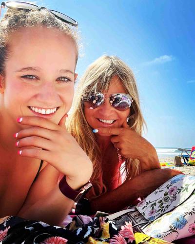 Dominique and Heather Winfield at Grandview Encinitas Beach