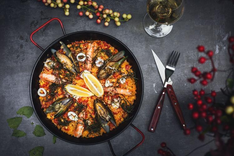 Seafood paella is another seafood dinner recipe sure to impress guests