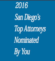 Nominate the Best San Diego Attorneys of 2016 Closed