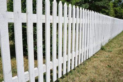 white picked Fence