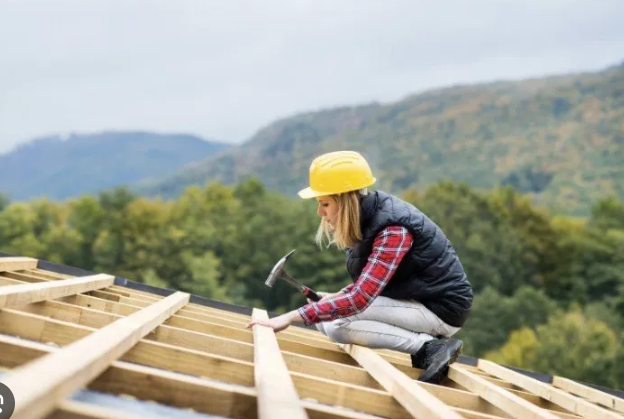 Roof ventilation, displayed here, is an important factor in quality roof building