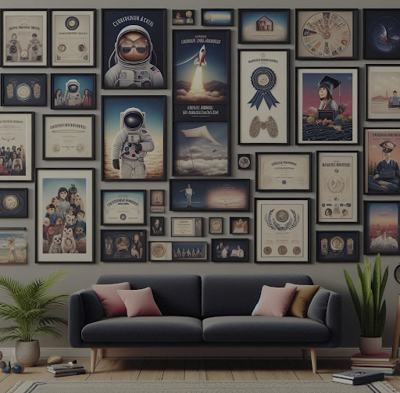 Creating a Feature Wall That Reflects Personal Achievements