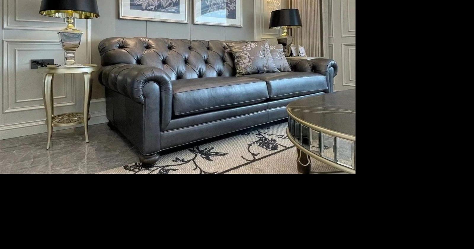 AviationFurnitures Premium Leather Chesterfield Sofa | Home Design ...
