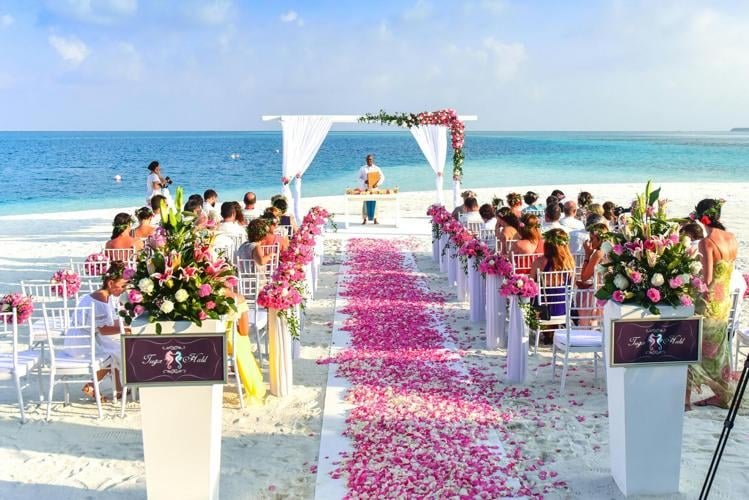wedding on a beach