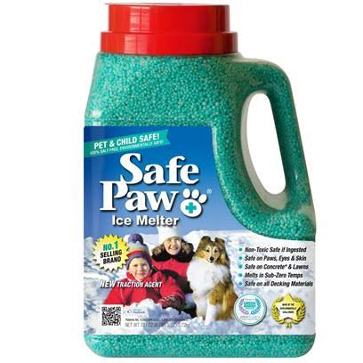 Safe Paw produces chloride-free ice melt solutions formulated to be safer for pets