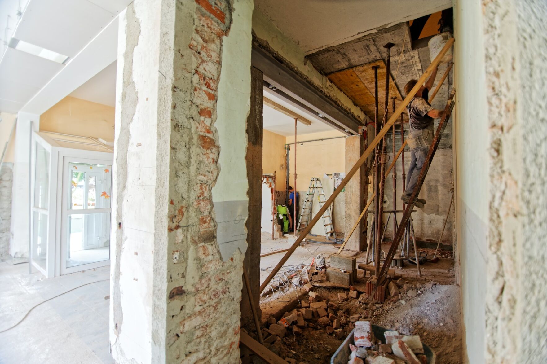 Home under remodel to give it a fresh look and feel