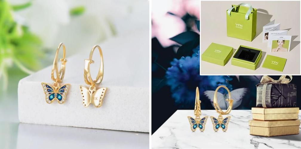 Butterfly Earrings Color Guide of YFN Jewlery: Gold, Silver & More Explained