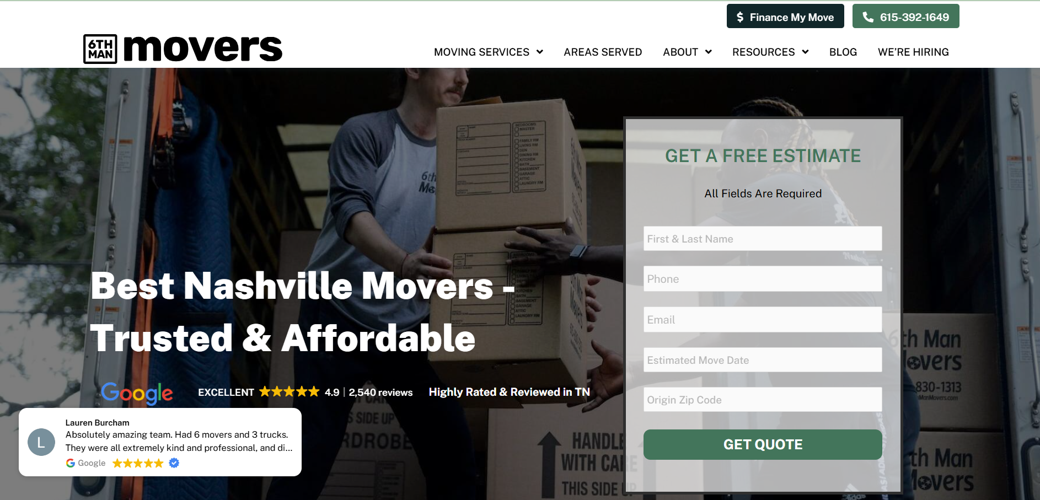 6 Professional Nashville Moving Companies for Residential Relocations in 2026