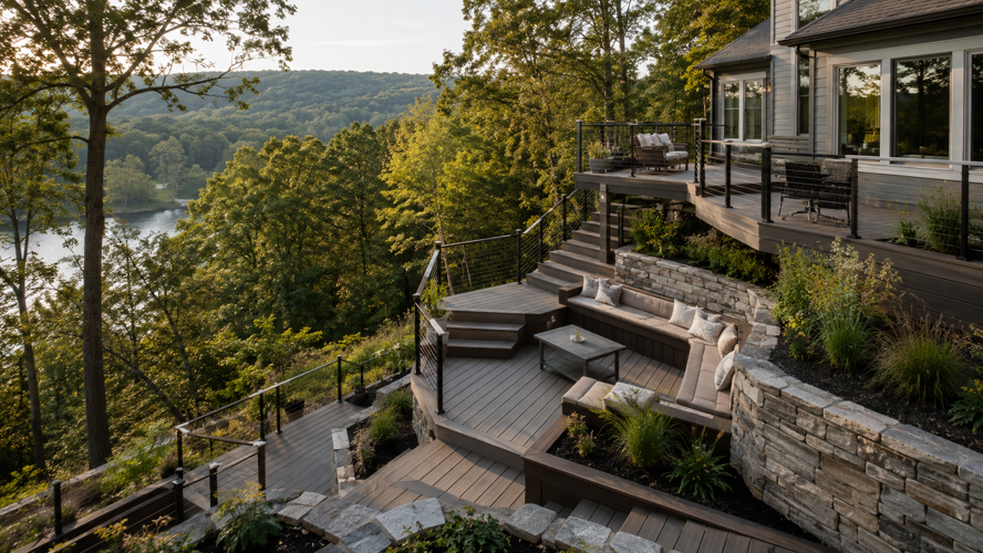 How Your Yard's Grade and Terrain Should Influence Your Deck Design