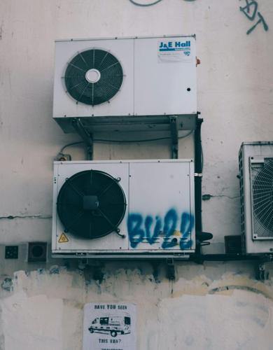 AC units installed outside of a building